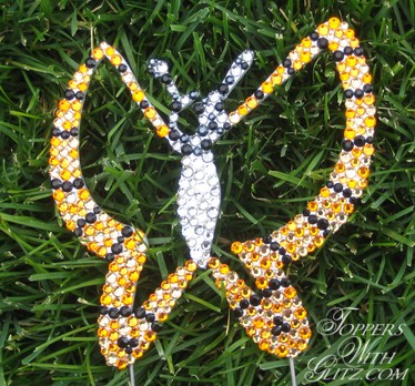 Crystal butterfly cake topper